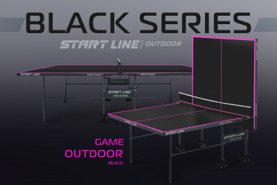 Стол теннисный Game 6 Всепогодный с сеткой Black